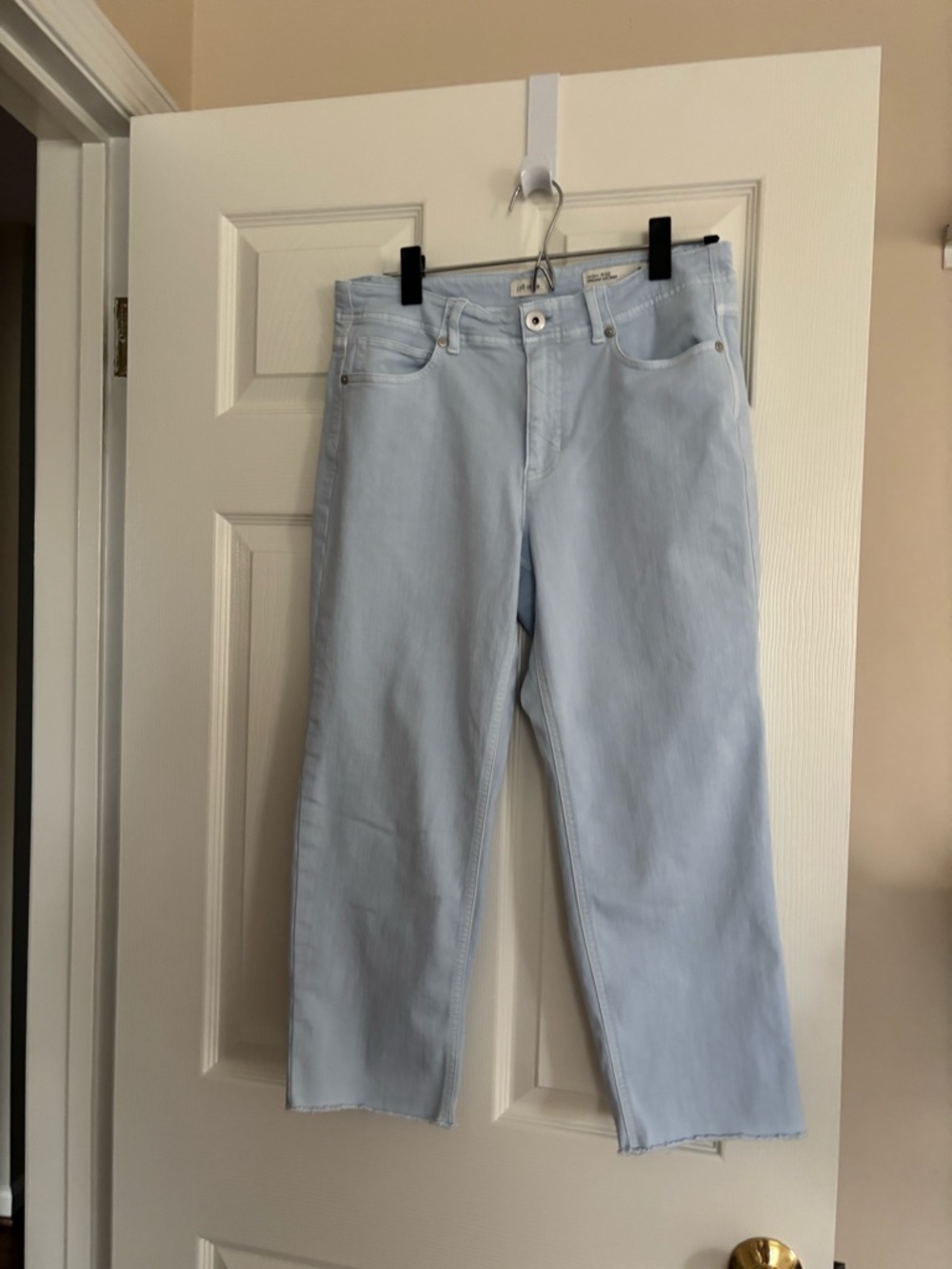 J. Jill Light Blue Cropped Straight Jeans